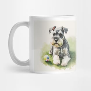 Miniature Schnauzer Watercolour Painting Mug